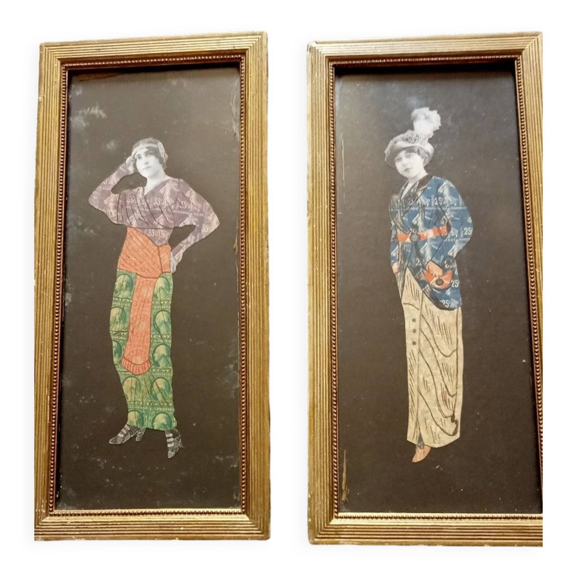 2 art deco collages