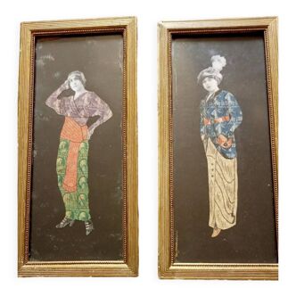2 collages art déco