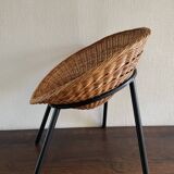 Children's armchair "Corbeille" 50s