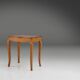 Mid-Century solid Oak carved Side Table, Belgium 1950s