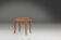 Table d'appoint en chêne massif sculpté, Belgique années 1950