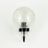 Pair of Vintage Glass Wall Lights from Limburg, Germany, 1970s/1980s