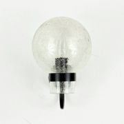 Pair of Vintage Glass Wall Lights from Limburg, Germany, 1970s/1980s