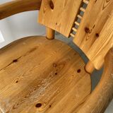 Pine armchair René Daumiller