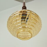 Suspension en verre du milieu du siècle années 1960