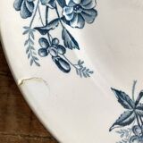 Badonviller ironstone dessert plates "Virginia Jasmine"