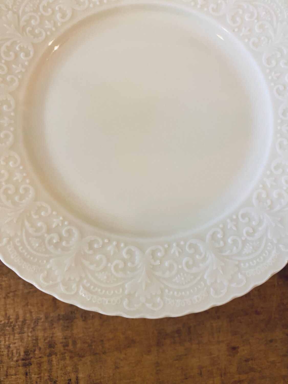 Lot of 6 Limoges plates and Ralph Lauren model Megan.