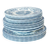 Tonquin Plate Set by Myott – 17 Piece Vintage Earthenware