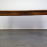 table à manger ancienne en chêne français avec 3 tiroirs et une patine exquise