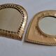 Ensemble de deux miroirs marocains vintage, 19 cm