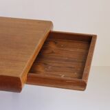 Danish teak wooden coffee table with hidden compartments, by Johannes Andersen for Trioh