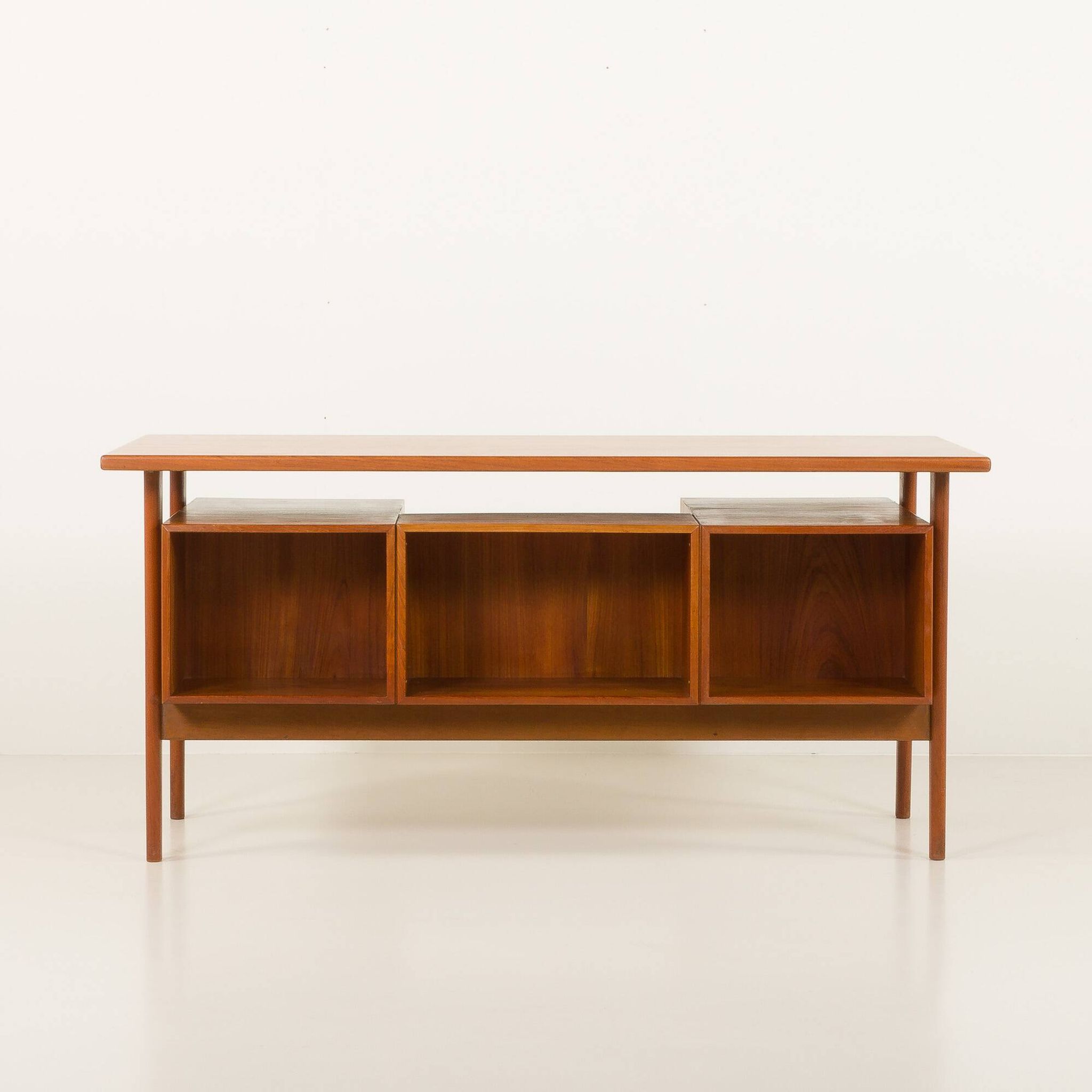 Danish teak executive desk attr. to Kai Kristiansen, 1960s