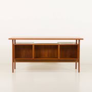 Danish teak executive desk attr. to Kai Kristiansen, 1960s