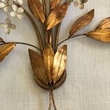 Hans Kögl floral wall lamp years 70