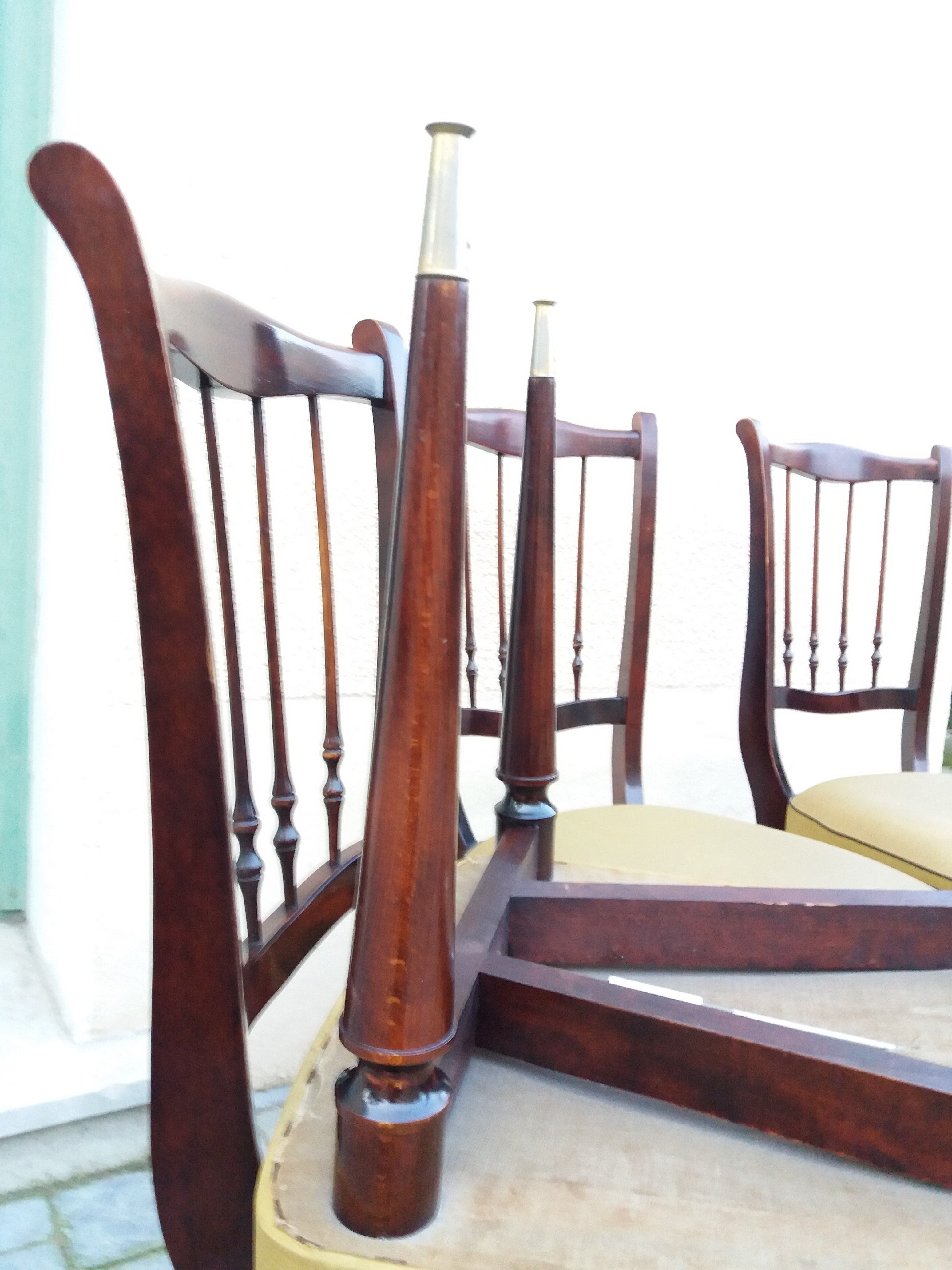Set of 6 chairs vintage 60 feet fuseles