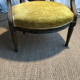 Louis XVI period medallion armchair