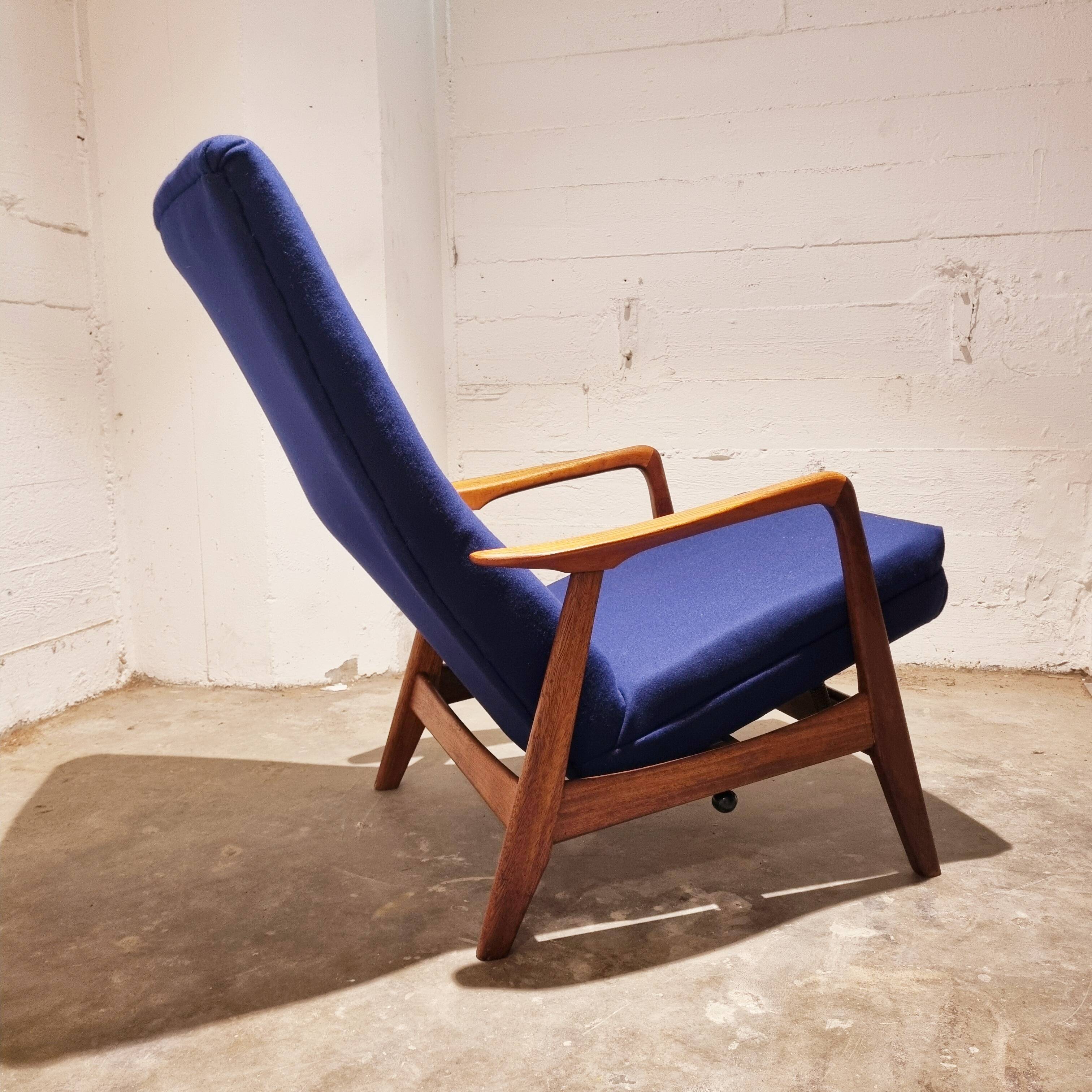 Tilting Highback Lounge Chair "Rock Siësta" by A. Relling and T. Bekken Arnestad Bruk, Norway 1957