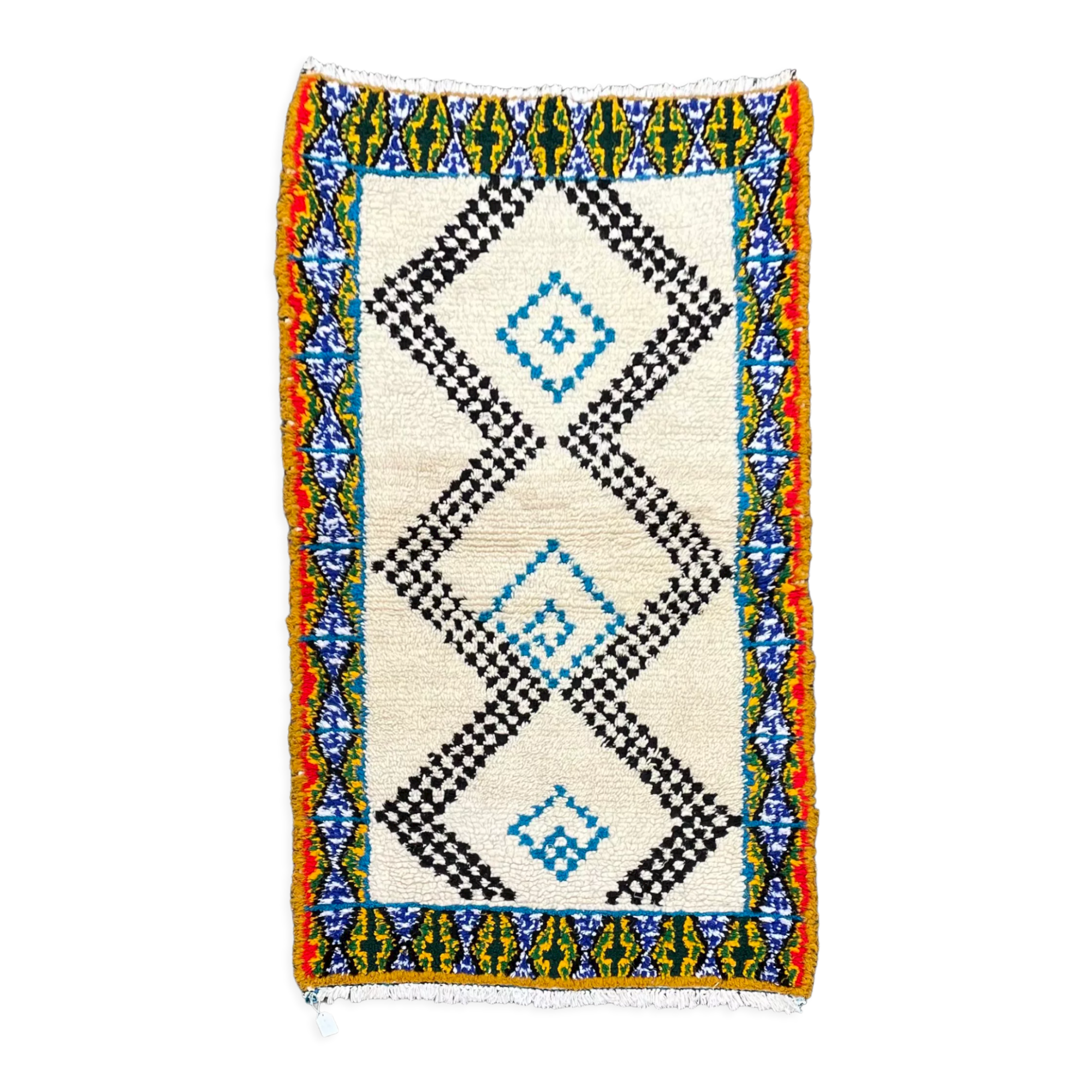 Tapis berbere azilal vintage 110x200 cm