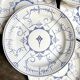 6 flat plates Boch La Louvière in blue glazed earthenware, "Copenhagen" service - 1920s-30s
