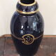 Vase 30s blue of Sèvres and gold Ste Radégonde or Tours Pinon (unsigned)