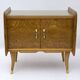 Pair of Art Deco Italian Bedside Tables White Ash Briar, 1920s