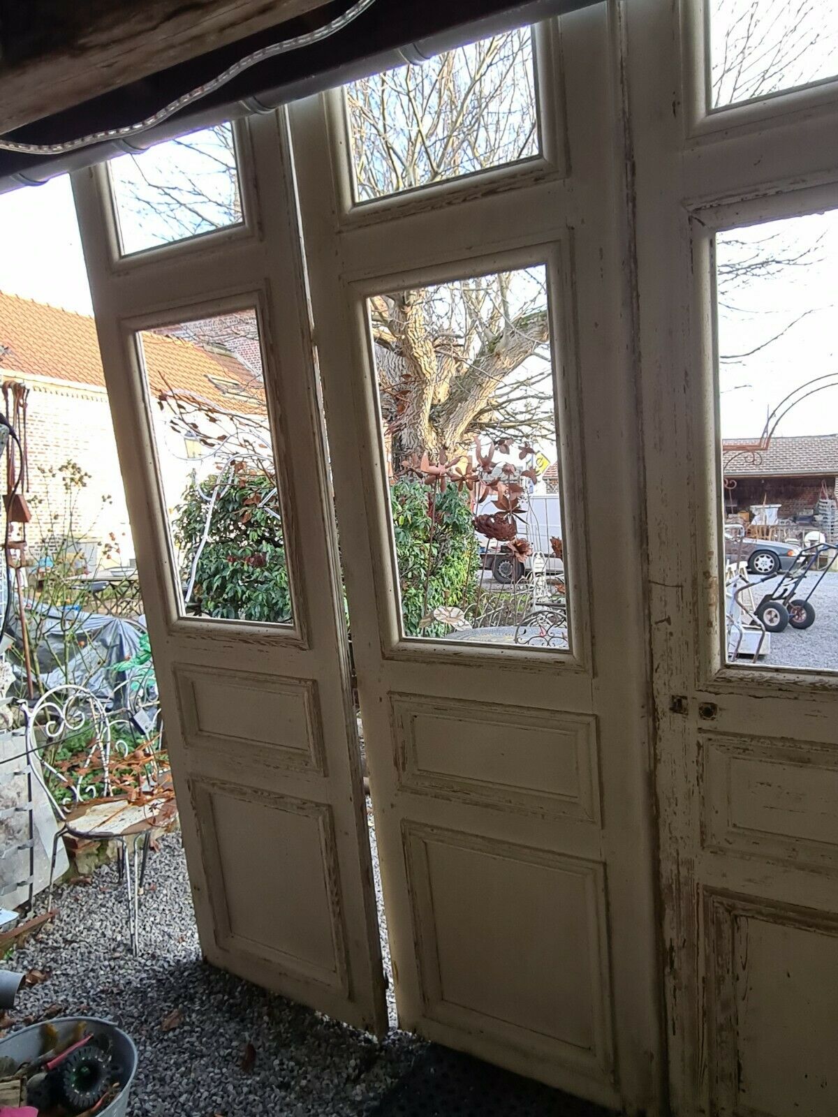 Glazed separation doors in fir