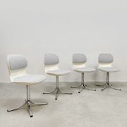 Chaises de bureau de salle à manger vintage space age