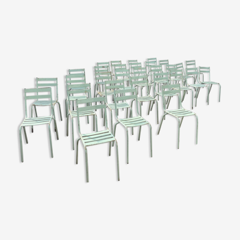 30 vintage art-prod metal terrace chairs