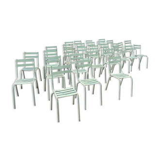 30 vintage art-prod metal terrace chairs