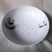 Pornic earthenware drainer model Coq hollow feet