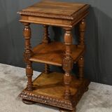 Small Solid Walnut Coffee Table, Louis-Philippe Style – Late 19th Century