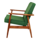 Mid Century Lounge Chair Vintage Moss Wool, Poland 1960