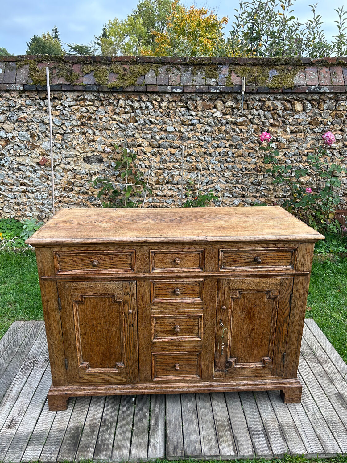 Oak shop cabinet, circa 1920