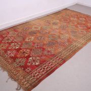Vintage Moroccan Wool Rug 185 x 337 cm - Berber Handmade Rug - Bohemian Rug
