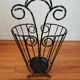 Porte-parapluie vintage en fer torsadé – années 60
