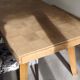 Table with a checkerboard effect top