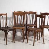 Antique dining chairs (c. 1920). Set of 6, no. 2
