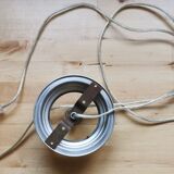 Art deco pressed glass pose lamp