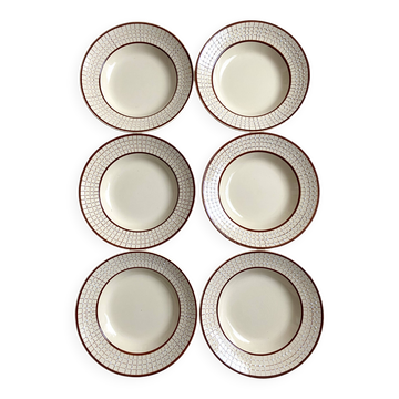 Assiettes creuses Longchamp Colmar , années 50