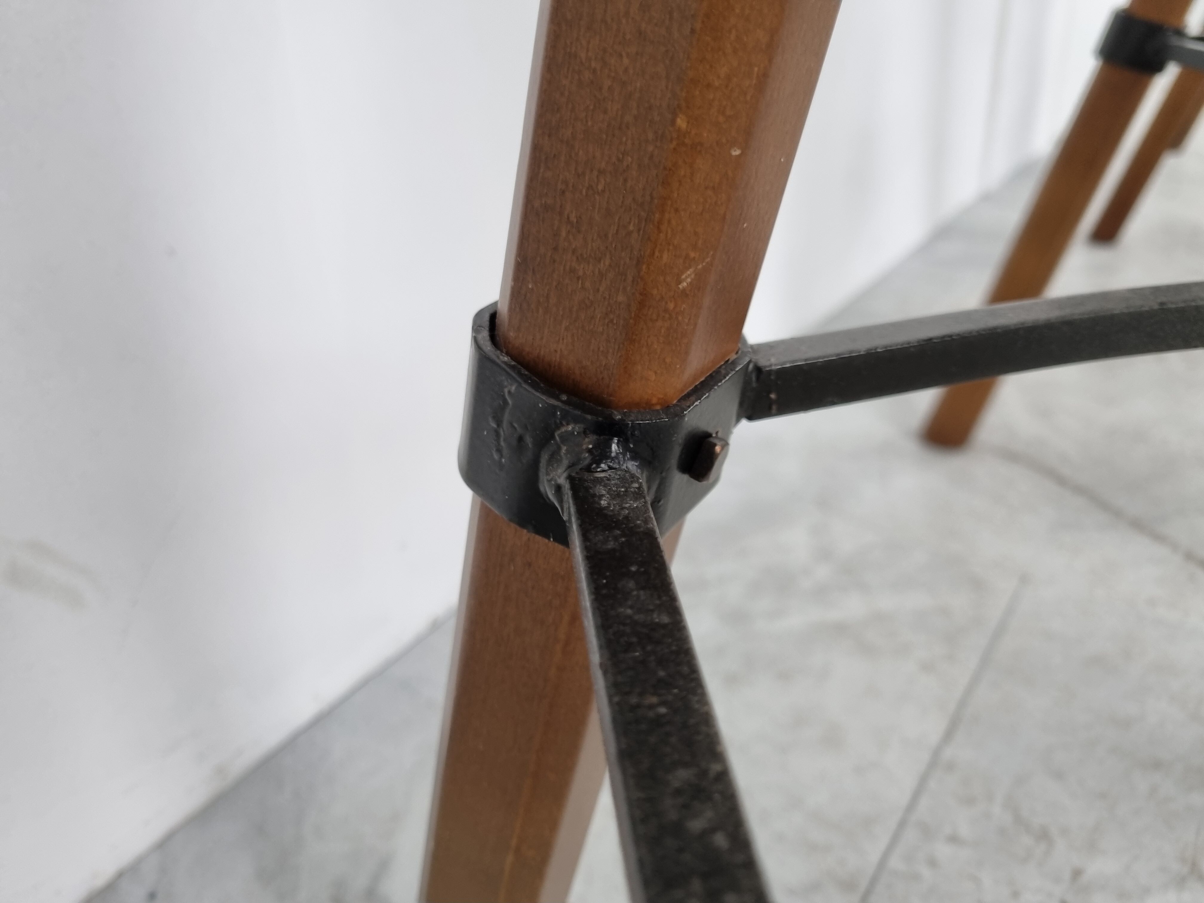 Mid century brutalist bar stools, 1960s