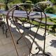 Chaise de jardin en fer forgé artisanal