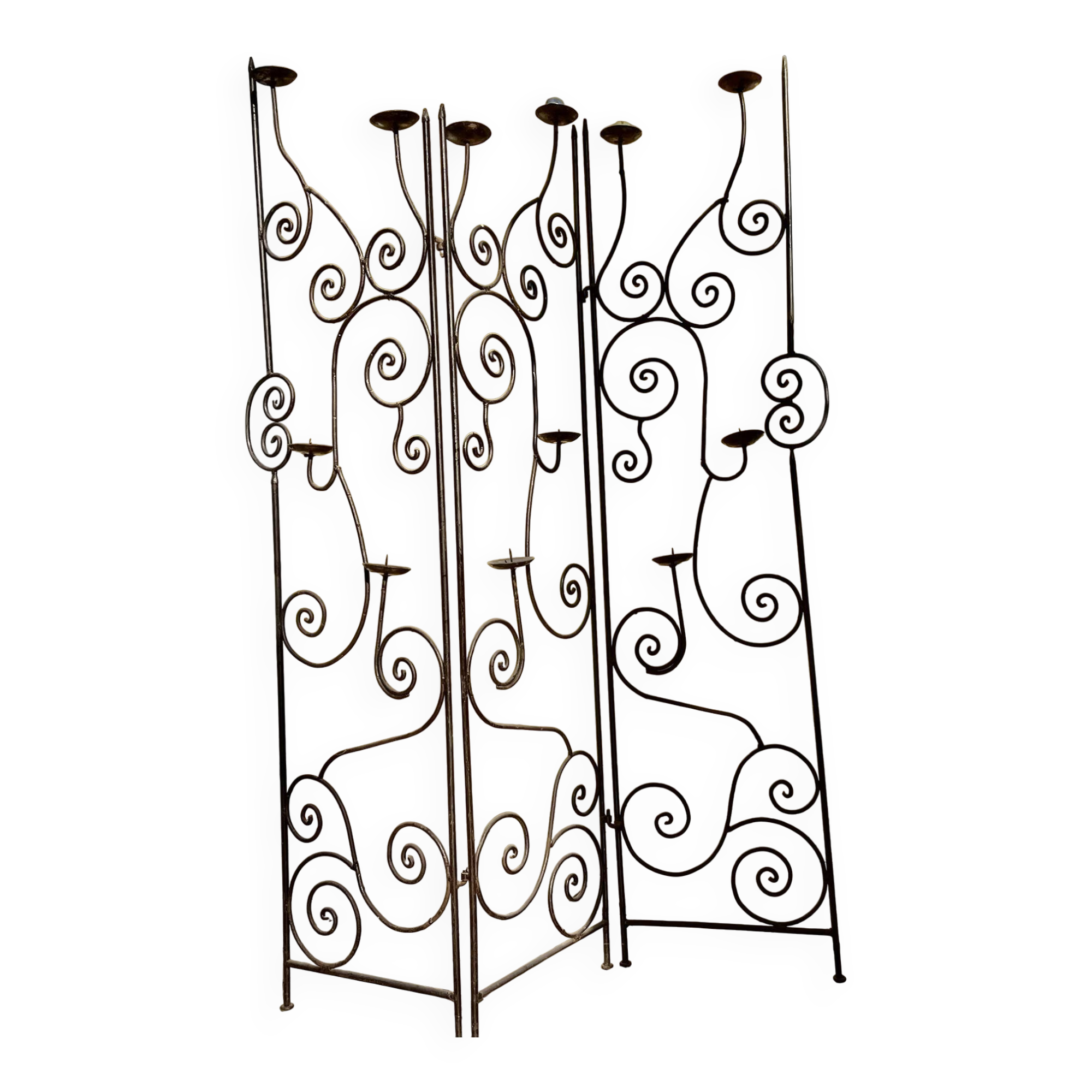 Screen Candle Holder Iron