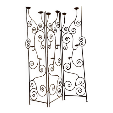 Screen Candle Holder Iron
