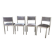 Set of 4 vintage metal chairs
