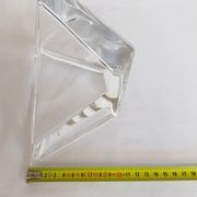 Coupe vide poche en verre de forme triangulaire signé