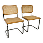 Set of 2 Vintage Cesca Marcel Breuer chairs