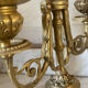 Pair of gilded bronze candlesticks in the Napoleon III style.