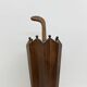 Art Deco chestnut wooden umbrella stand, France 1930s