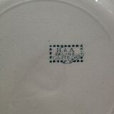 Set of 6 plates Damier Terre de fer Salins