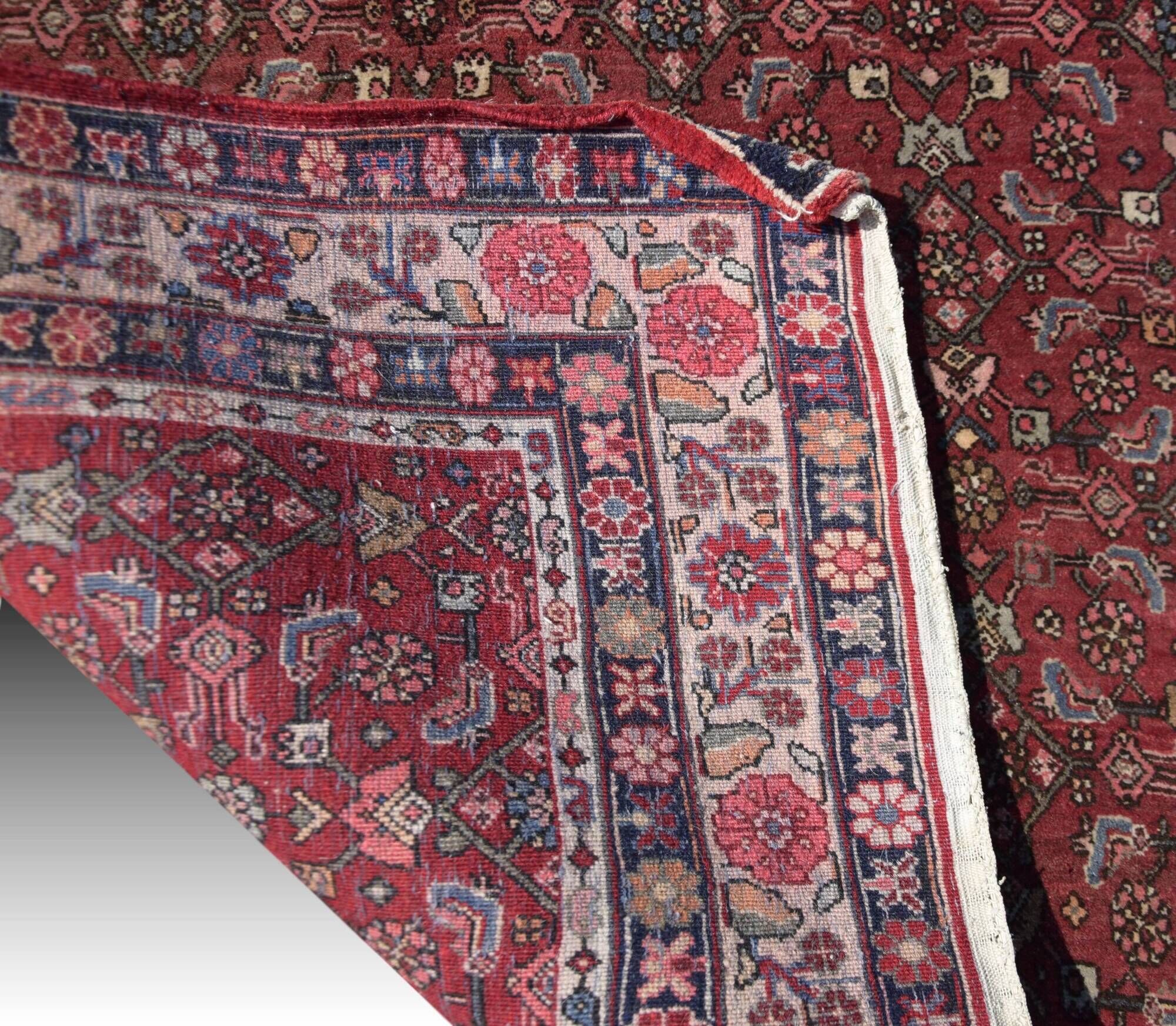 Antique Iranian Bidjar oriental rug - entirely handmade: 1.60 X 2.18 meters